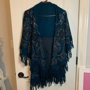 Layered Cardigan/Poncho